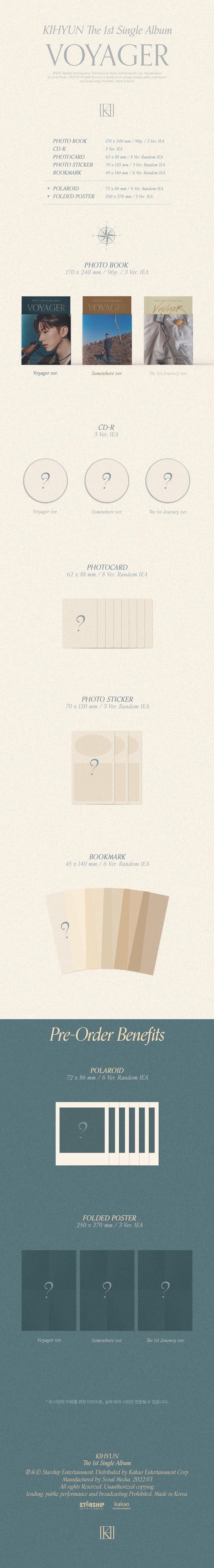 KIHYUN: The 1st Single Album 'Voyager'